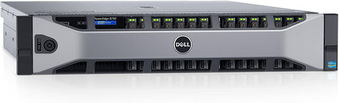 Dell PowerEdge R730 Rackmount Server, Dual E5-2630Lv3 (16 Cores x 32 Threads) 64GB DDR4 RAM | Dell Quickrails | Dual PSU | Refurbished Grade A