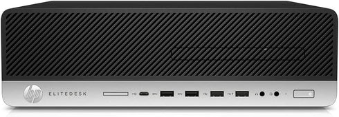 HP EliteDesk 800 G4 Small Form Factor Desktop, Intel Core i7-8700 (Up to 4.60GHz), 16GB RAM, 256GB SSD, Intel UHD Graphics 630, Wi-Fi, Windows 11 Pro, Refurbished Grade A