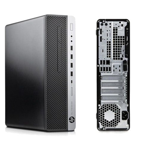 HP EliteDesk 800 G4 Small Form Factor Desktop, Intel Core i7-8700 (Up to 4.60GHz), 16GB RAM, 256GB SSD, Intel UHD Graphics 630, Wi-Fi, Windows 11 Pro, Refurbished Grade A