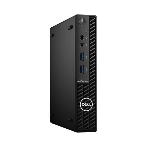 Dell OptiPlex 3080 Micro Business Desktop, Intel Core i5-10500T (Up to 3.80GHz), 16GB RAM, 256GB SSD, Intel UHD Graphics 630, Wi-Fi, Windows 11 Pro, Refurbished Grade A