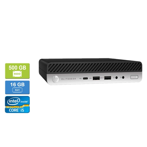 HP EliteDesk 800 G4 Desktop Mini PC, Intel Core I5-8500T, 16G DDR4